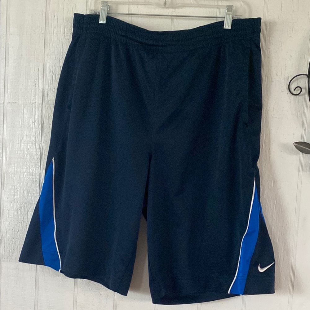 Nike Men's Navy Blue Athletic Shorts
